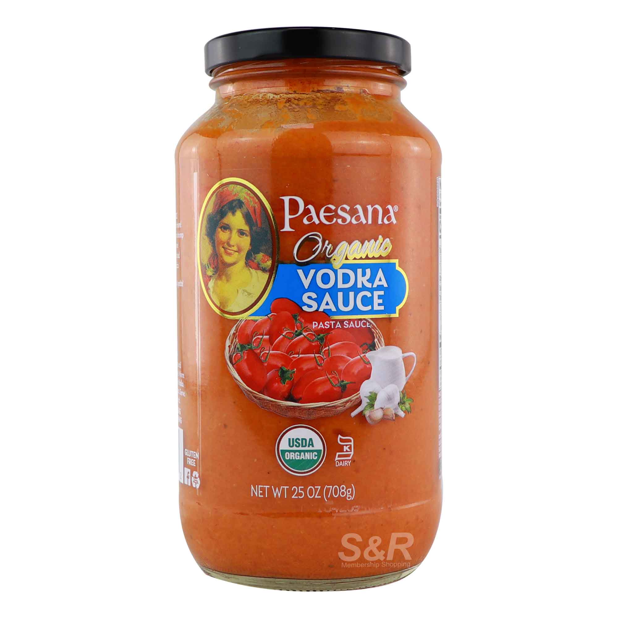Paesana Organic Vodka Sauce Pasta Sauce 708g